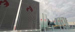 CASWELL FIRESAFE® fire resisting smoke extract ductwork being installed at Terminal 2, Manchester International Airport