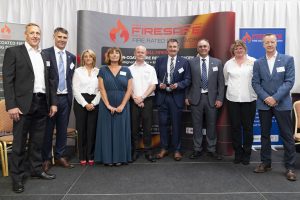 team at queens award event