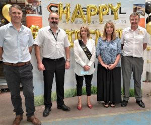 team at linda's retirement event