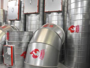 CASWELL FIRESAFE® Access Doors on Spiral ducting