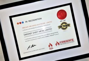 Firesafe,10 year certificate,SSM