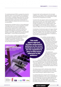 Page from BESA Book 2021 editorial by Firesafe Fire Rated Ductwork