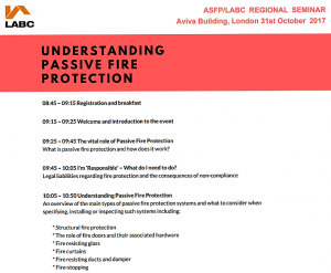 fire rated,Firesafe present at ASFP LABC event