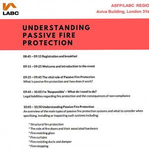 fire rated,Firesafe present at ASFP LABC event